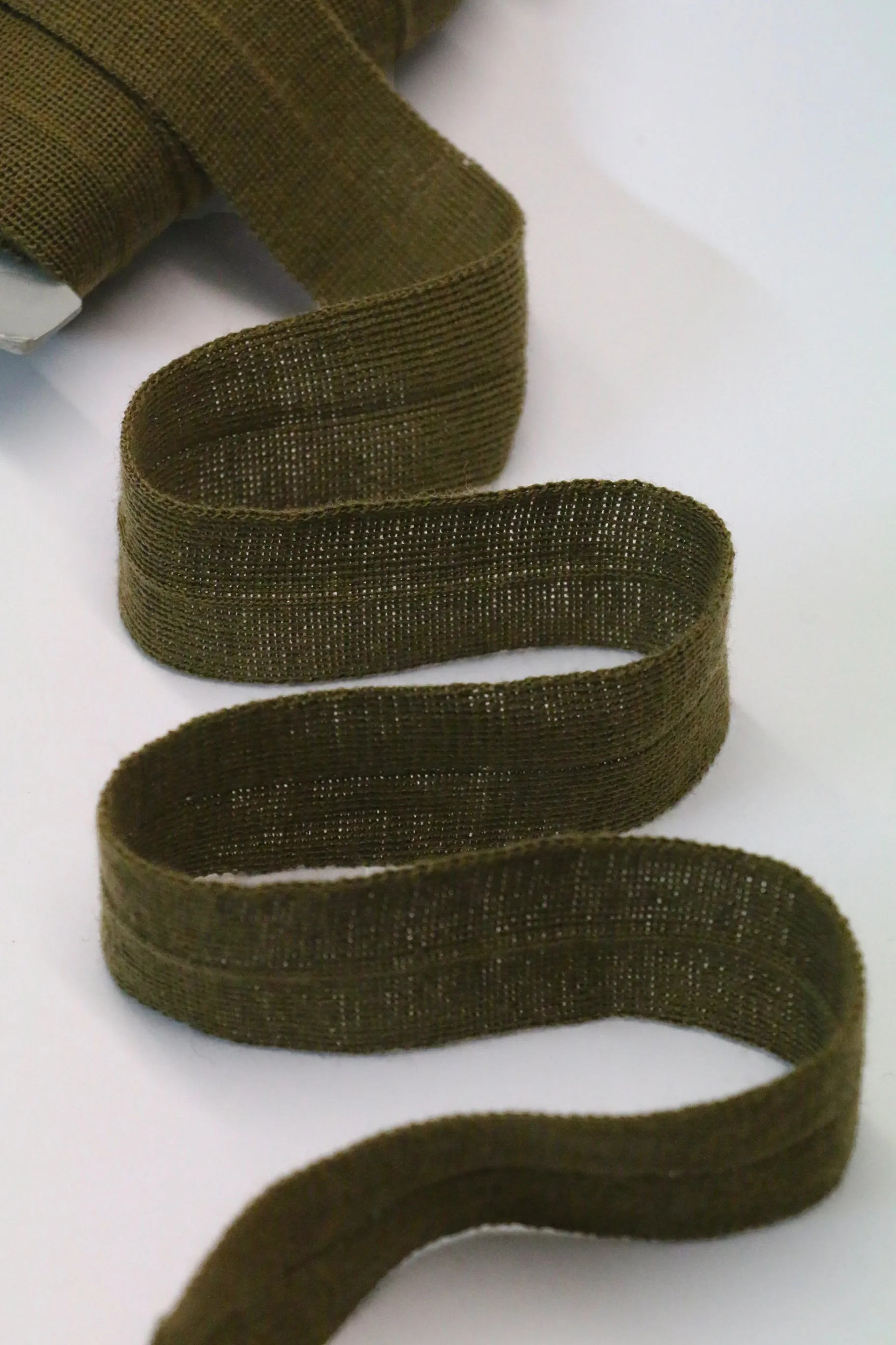 30mm Wool Binding - Olive
