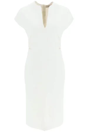 Agnona wool crepe sheath dress