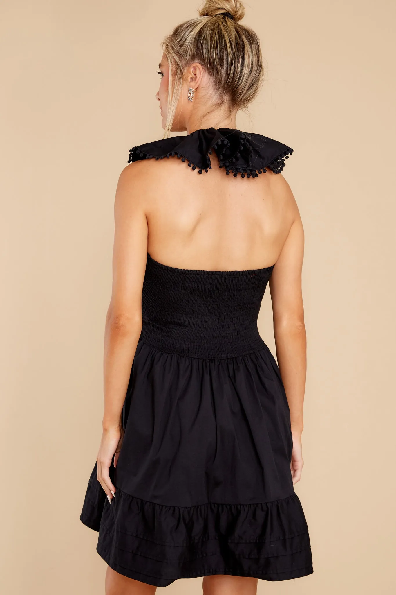 Annie Black Halter Dress