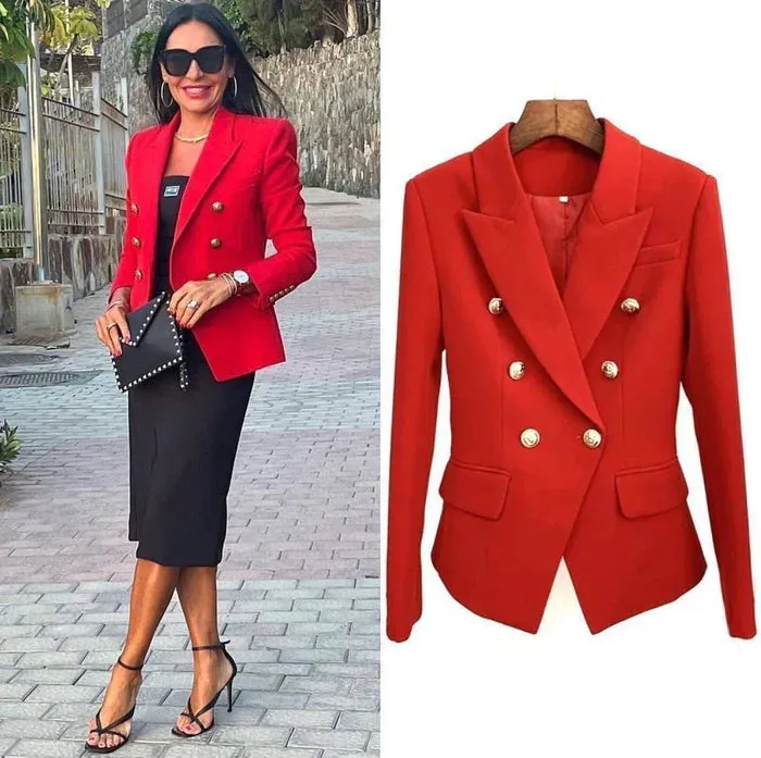 Blazer - Dames - Elegante Blazer van Hoogwaardig Katoen met Slim Fit Pasvorm