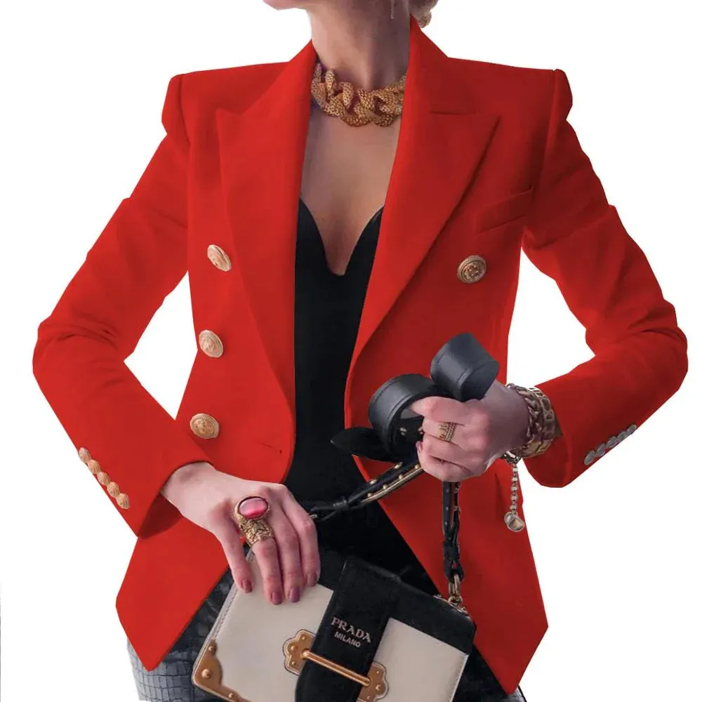 Blazer - Dames - Elegante Blazer van Hoogwaardig Katoen met Slim Fit Pasvorm