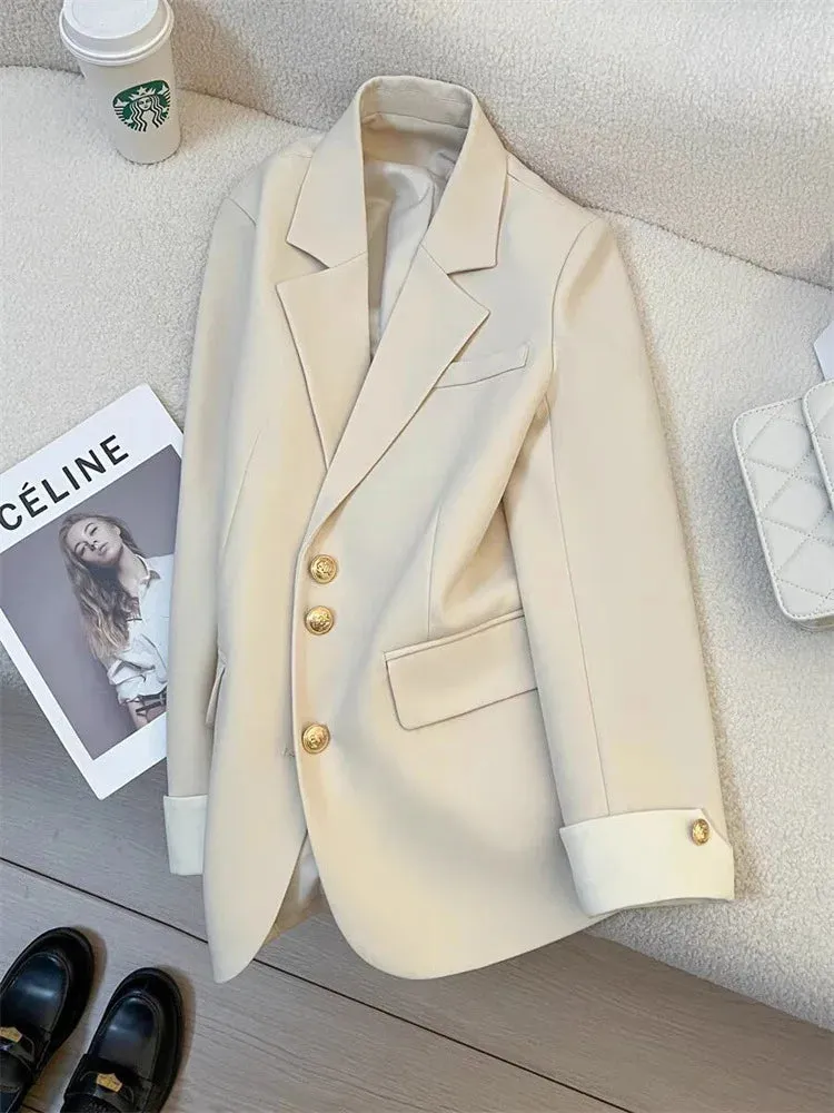 Blazer - Dames - Stijlvolle Blazer van Hoogwaardig Materiaal met Moderne Pasvorm en Elegante Afwerking