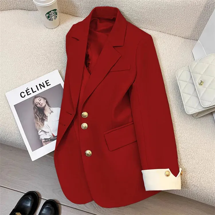 Blazer - Dames - Stijlvolle Blazer van Hoogwaardig Materiaal met Moderne Pasvorm en Elegante Afwerking