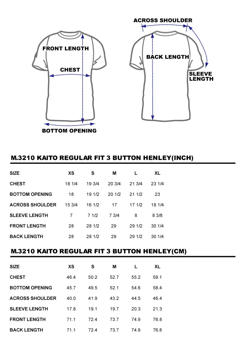 BZEN M.3210-KAITO REGULAR FIT SHORT SLEEVE 3 BUTTON JERSEY HENLEY-145GSM-E0 BRONZE