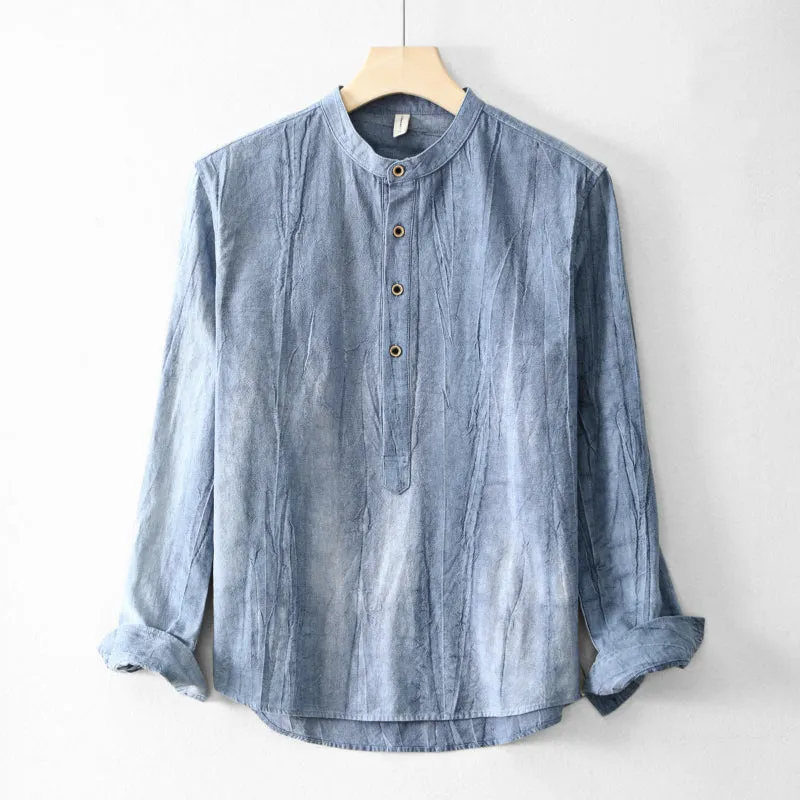 Classic Linen Henley Top