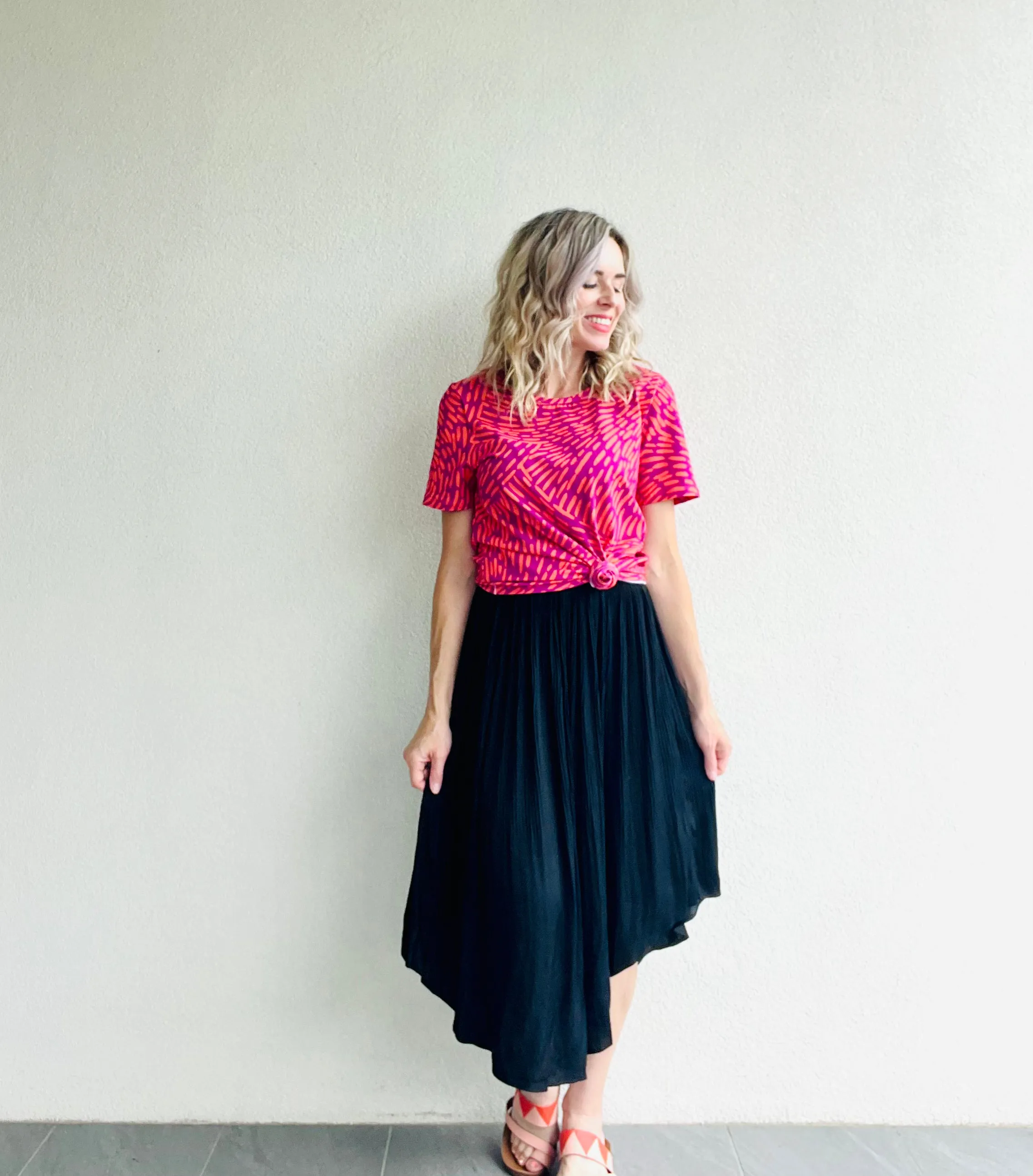 Feeling Swell Coral & Purple Everyday Tee