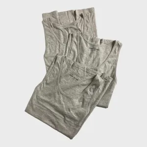 Grey Casual Vests for Men Set of 3