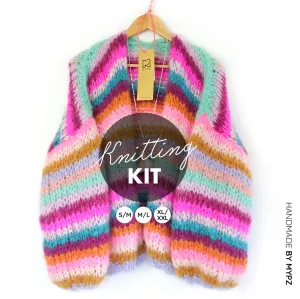 Knitting Kit – MYPZ Chunky Mohair Cardigan Berry Kiss No.15 (ENG-NL)