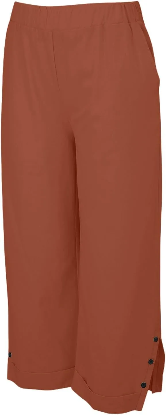 Linen Pants Women Solid Elastic Pants Long Drawstring Linen Women Lounge Sweatpants with Pockets 2025 Spring Fall