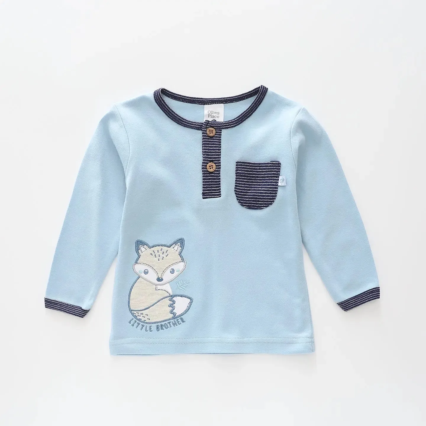 Little Fox Henley Top