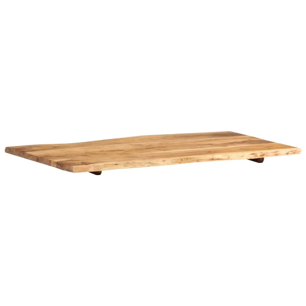 Table Top Solid Acacia Wood 100x(50-60)x2.5 cm